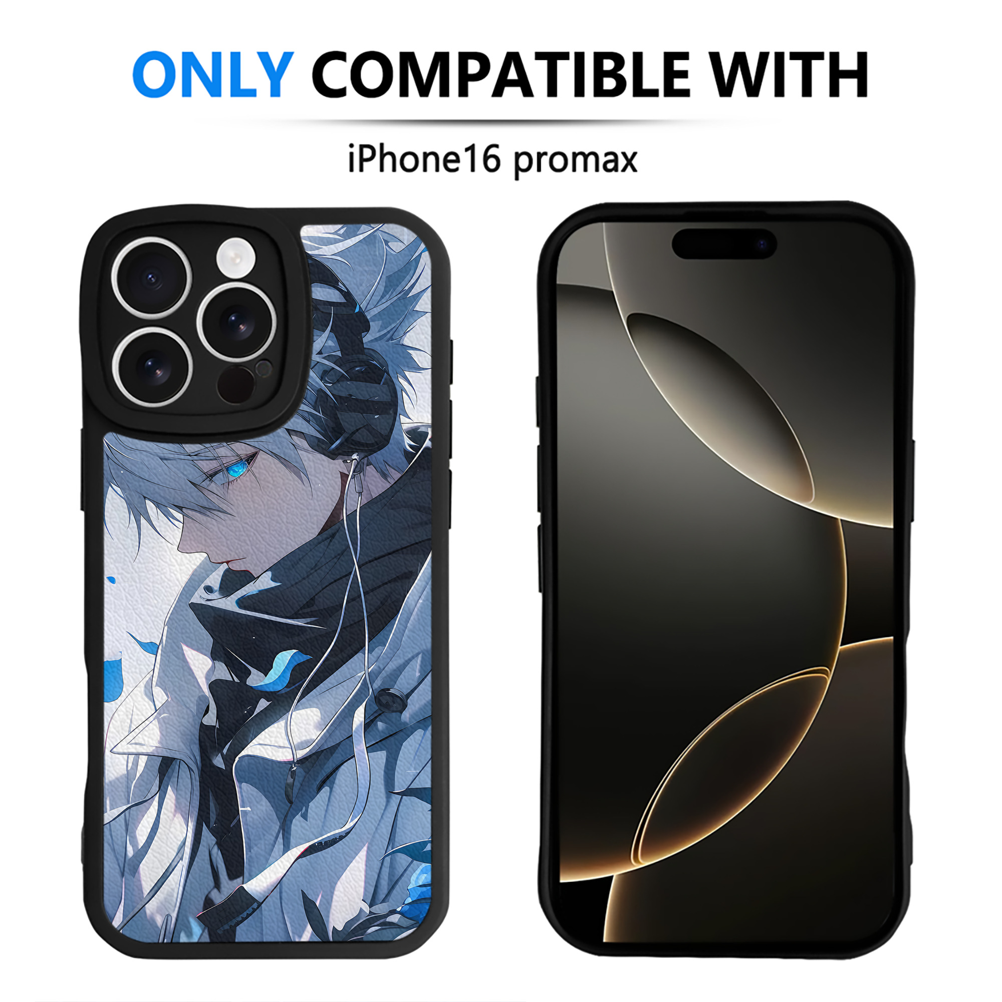 （画像用） 呪術廻戦 Jujutsu Kaisen 【iPhone 16シリーズ対応】シリコンスマホケース（レザー調） 材質：シリコン
